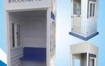 كشك حراسة مربع جميع المقاسات مختلفة